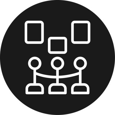 ağ bağlantısı simgesi, vektör illüstrasyonu