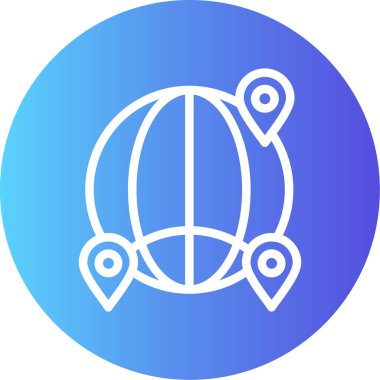 Bir kaplumbağa simgesinin vektör çizimi