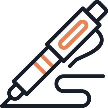 Kalem. Web simgesi basit illüstrasyon