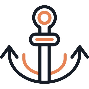 çapa simgesinin vektör illüstrasyonu