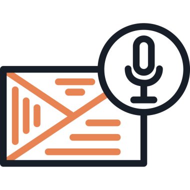 E-posta. Web simgesi basit illüstrasyon