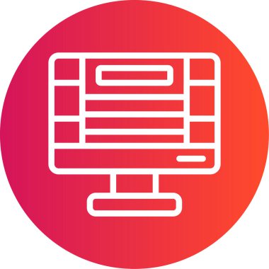 seo modern simgesinin vektör illüstrasyonu