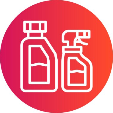 Bir şişe simgesinin vektör illüstrasyonu