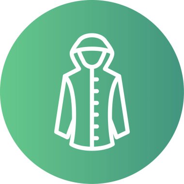 vector illustration of a coat