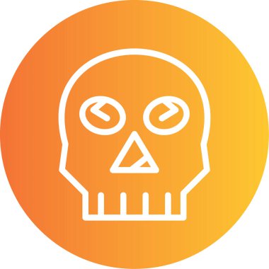 Kurukafa simgesi vektör illüstrasyonu