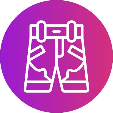 Bir snowboard simgesinin vektör çizimi