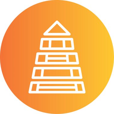 Modern yapı simgesinin vektör illüstrasyonu