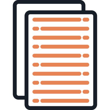 Belge. Web simgesi basit illüstrasyon