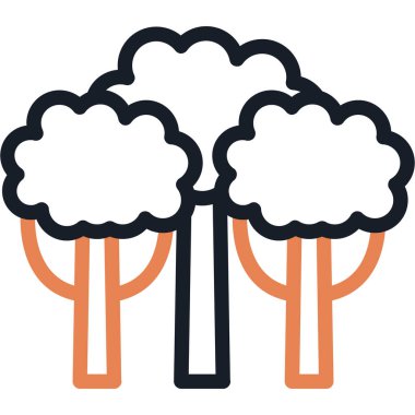 Ağaç. Web simgesi basit illüstrasyon