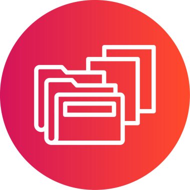 vektör illüstrasyon simgesi, belge, dosya