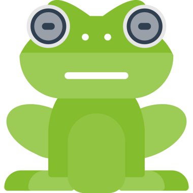 Şirin küçük yeşil kurbağa.