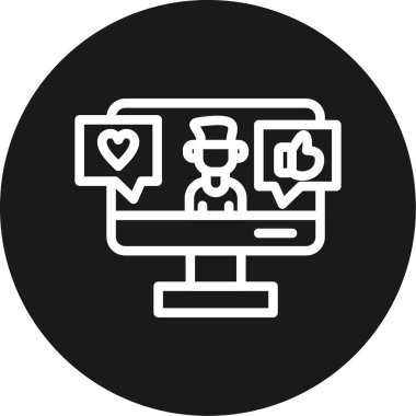 Web simgesi, vektör illüstrasyonu