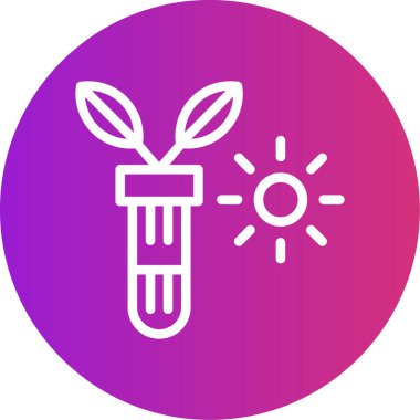 Bir güneş simgesinin vektör illüstrasyonu