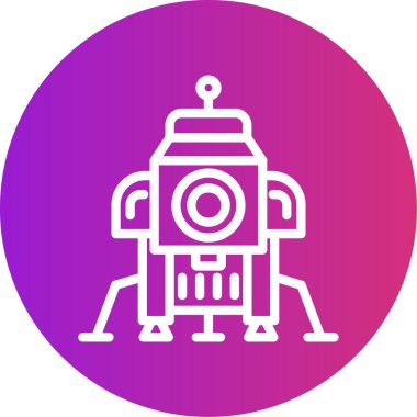 Robot simgesinin vektör illüstrasyonu