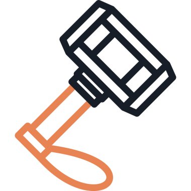 Boya silindiri ikonu. Web için boya silindiri vektör simgelerinin özet çizimi