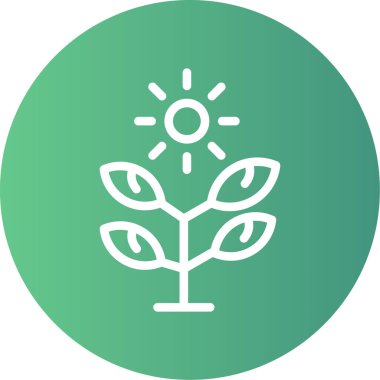 Bir ağaç simgesinin vektör illüstrasyonu