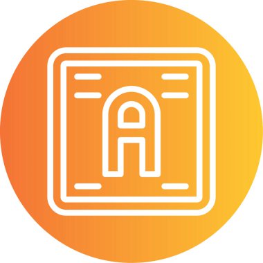 Bir simgenin vektör illüstrasyonu