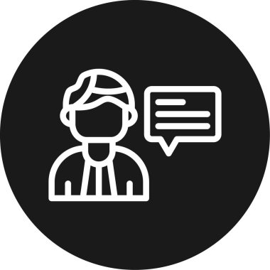 İnsan simgesinin vektör illüstrasyonu