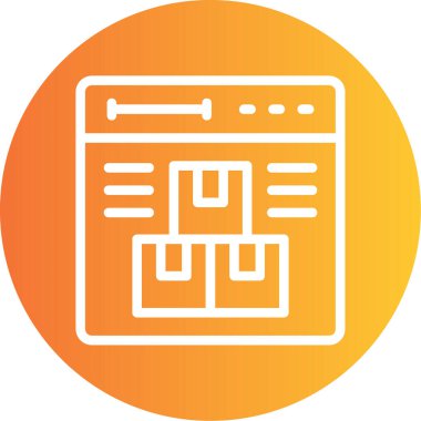 vektör lcd simgesi illüstrasyonu