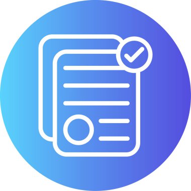 Kontrol simgesinin vektör illüstrasyonu