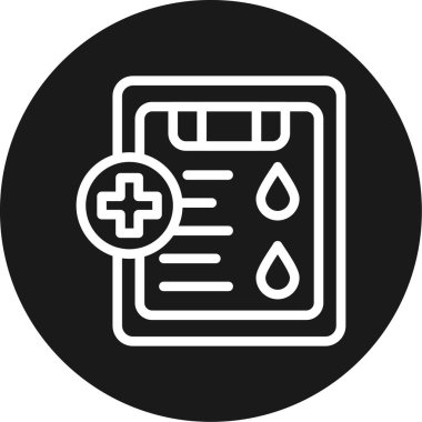 Kan simgesinin vektör illüstrasyonu