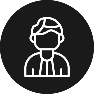 Bir insan simgesinin vektör illüstrasyonu