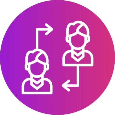 İnsan simgesinin vektör illüstrasyonu