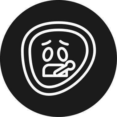 Yemek. Web simgesi basit illüstrasyon