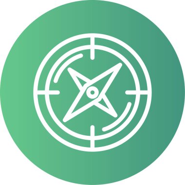 Pusula simgesinin vektör illüstrasyonu