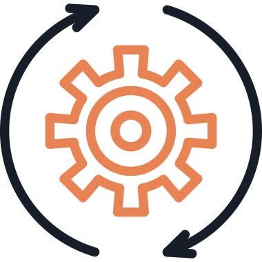 Teçhizat Web simgesi basit illüstrasyon