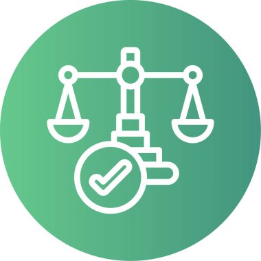 Vektör Justice ico, web simgesinin vektör illüstrasyonu