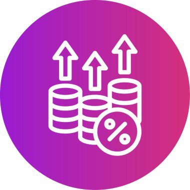 İş ve finans simgesinin vektör illüstrasyonu