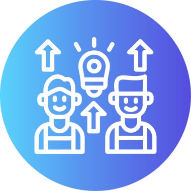 Ampulü ve kadını olan bir adamın vektör çizimi