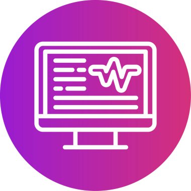 vektör lcd simgesi illüstrasyonu