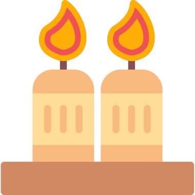 simge vektör çizim mumlar