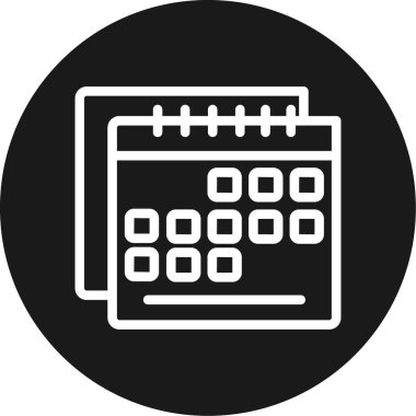 vektör Takvimi Simgesi illüstrasyonu