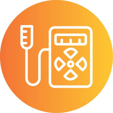 Elektrik simgesinin vektör illüstrasyonu