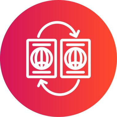 vektör değişim simgesi illüstrasyonu