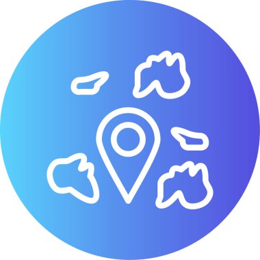 konum haritası simgesi, vektör, harita iğnesi