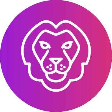 Aslanın vektör illüstrasyonu