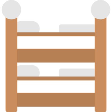 bed icon, vector illustration