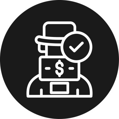 iş simgesi vektör illüstrasyonu