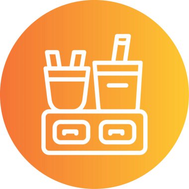 Gıda simgesinin vektör illüstrasyonu