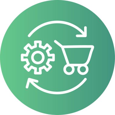 Bir el arabasının vektör illüstrasyonu