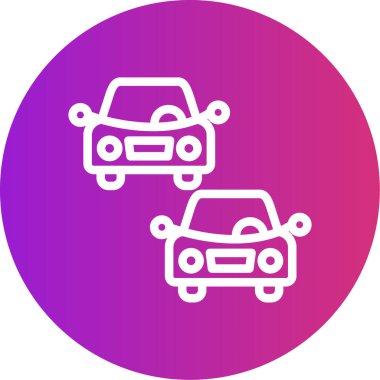 araba simgesi vektör illüstrasyonu