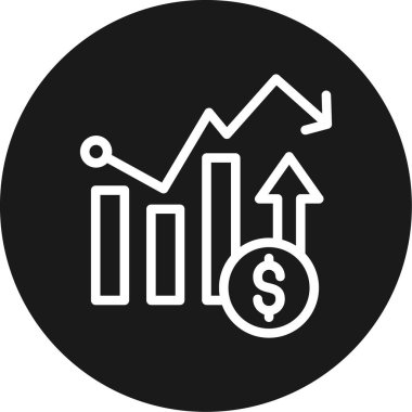 grafik simgesinin vektör illüstrasyonu