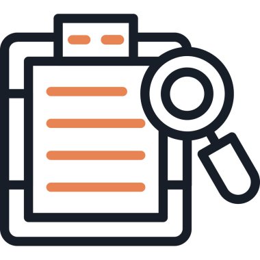 belge dosya vektör çizgisi simgesi, simge