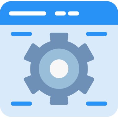 Teçhizat Web simgesi basit illüstrasyon