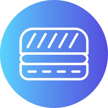 Ekmek. Web simgesi basit illüstrasyon