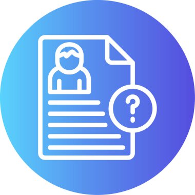 Bir sorum var. Web simgesi basit illüstrasyon